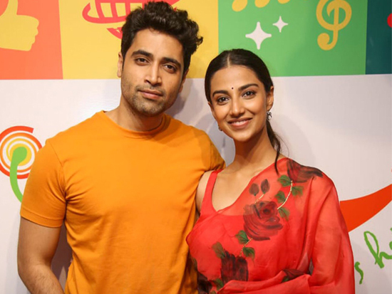 Adivi Sesh n Meenakshi Promoting HIT 2